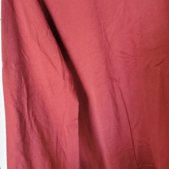 Woman Within Women's Plus Size 18/20 Maroon Long Sleeve Shirt - Picture 4 of 7